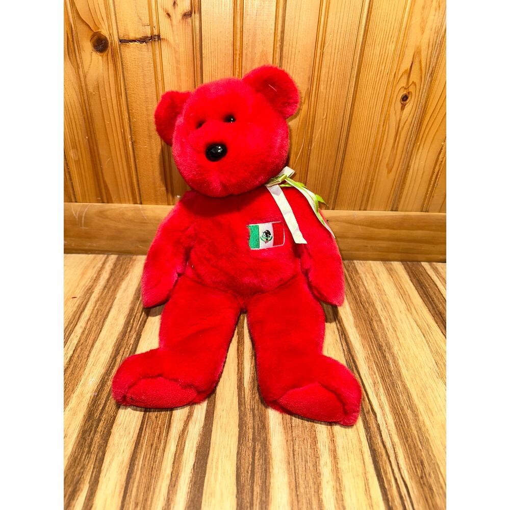 Rare Vintage 1999 Mexico Ty Inc. Red Beanie Babies14.5”tall